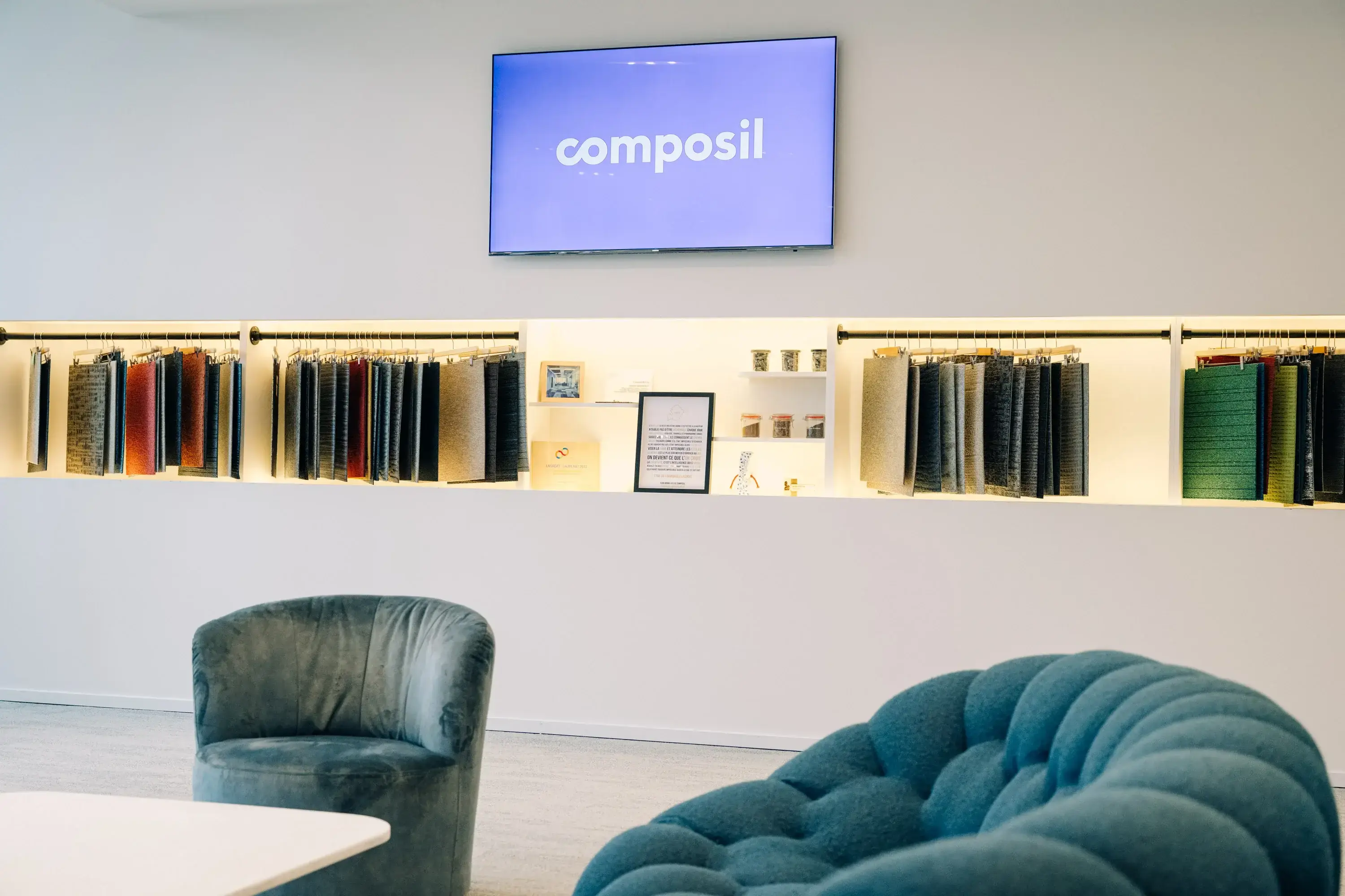 Composil carpet tiles